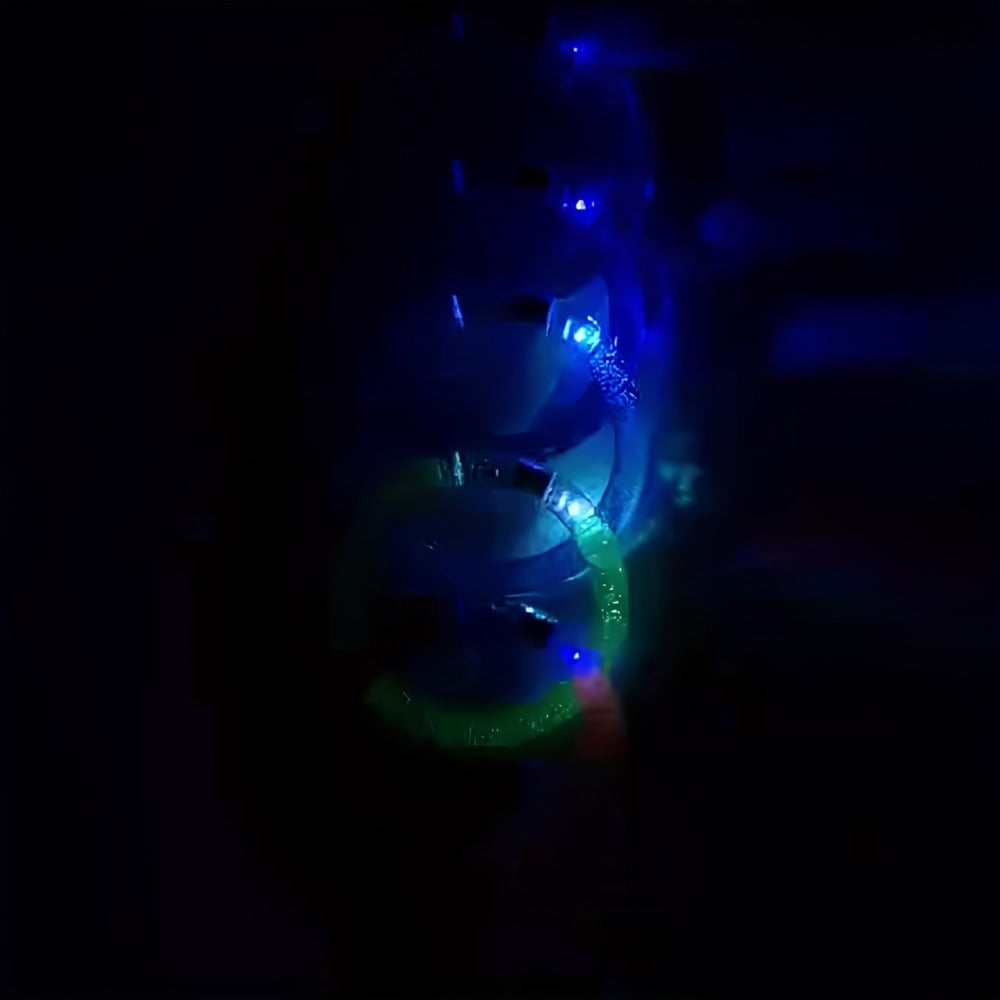 LED Glow Bracelet Party Supplies Pack in 24, 39 or 79-Piece Options with Assorted Light Colors