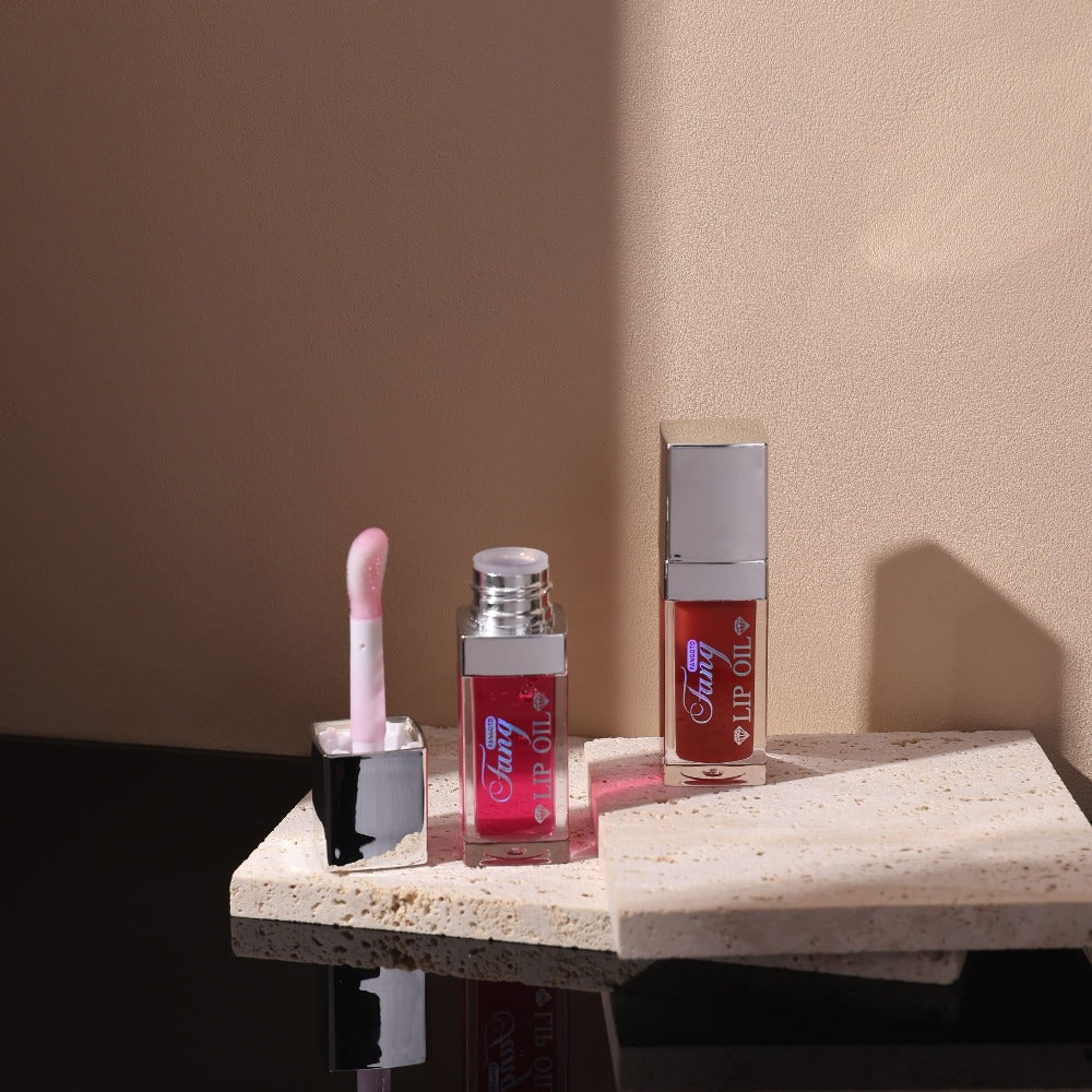 Plumping Lip Gloss Oil Set 3pcs 6pcs Transparent Glow Lip Plumper – High-Shine Glossy Finish in Berry Coral Pink Red