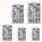 Rectangular Shaggy Area Rug with Four Color Labels and 24 x 35.8-Inch to 94.49 x 118.11-Inch Sizes