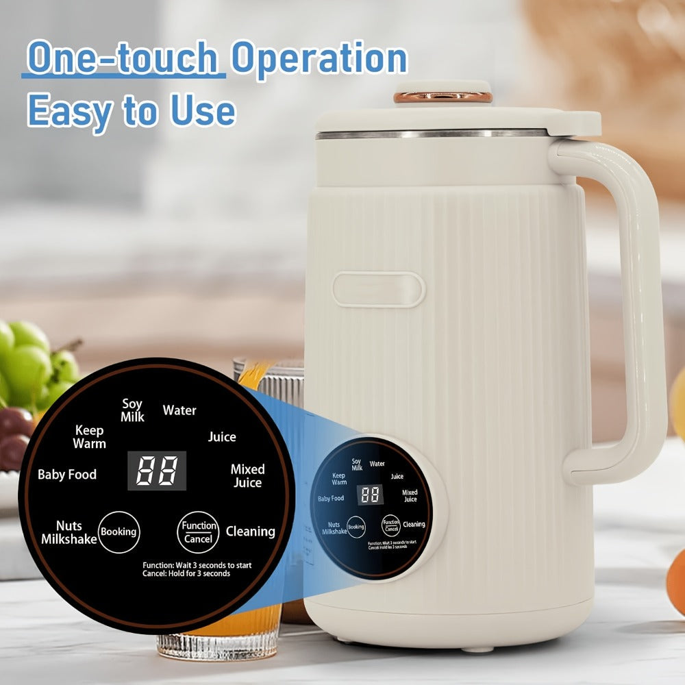 Nut Milk Maker Machine 27oz - Plant-Based Milk Blender One-Touch for Homemade Almond Oat Soy for Entryways, Bedrooms and Living Spaces