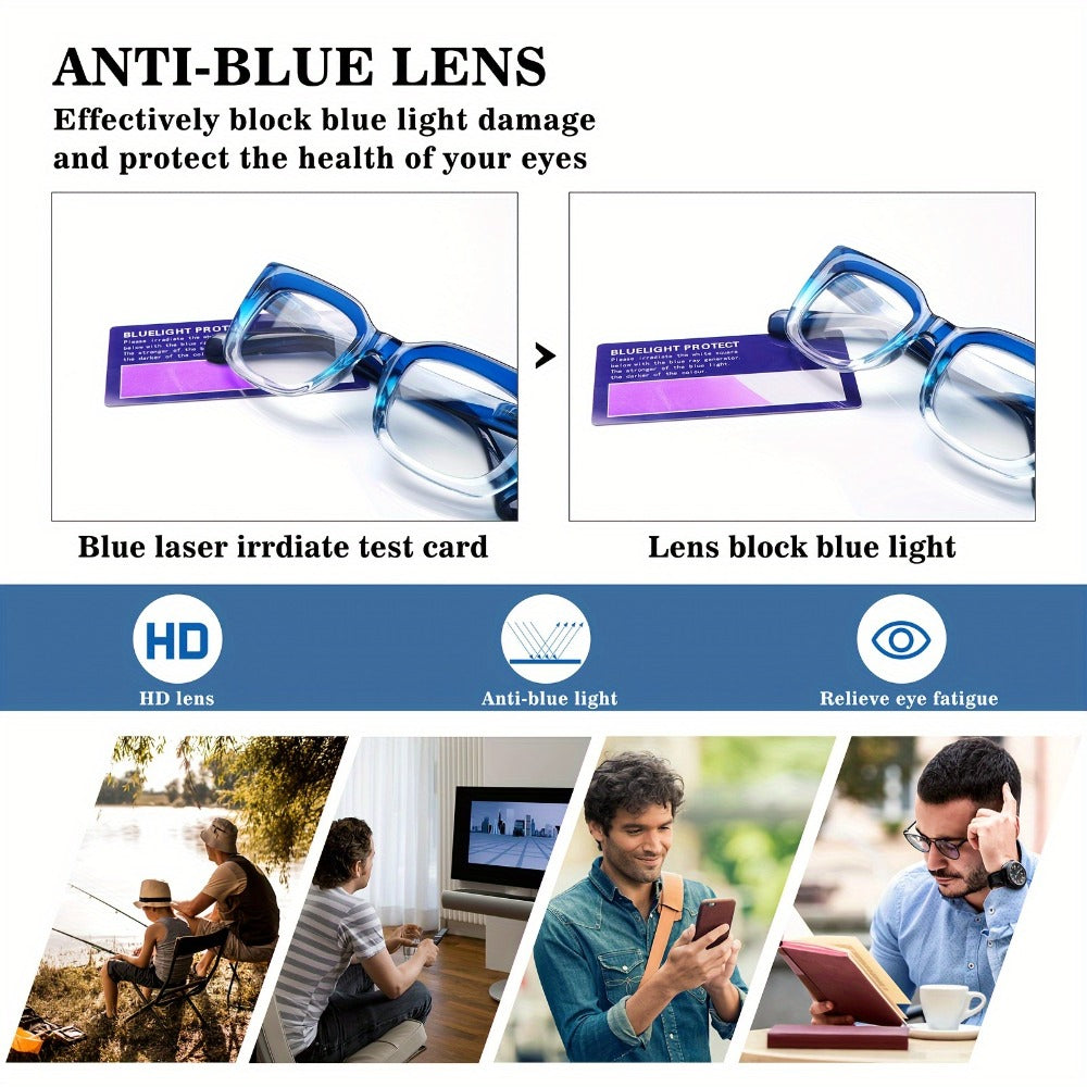 Reading Glasses 4-Pack Cat-Eye Floral Gradient Frames with Metal Spring Hinges and 1.0x to 4.0x Options