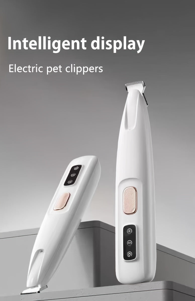 Pet Hair Clipper, Peaurum White Grooming Trimmer with Wide Cutter Head and Standard Accessory Package for Dogs and Cats