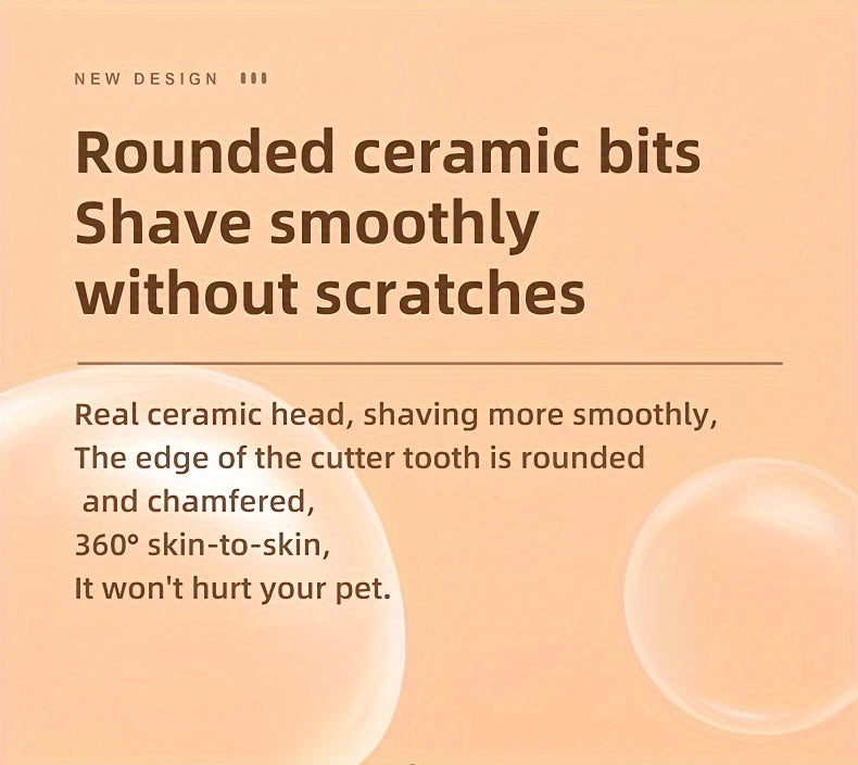 Pet Grooming Clippers USB & Battery Powered – Low Noise Electric Hair Trimmer for Cats Small Dogs, Cordless Rechargeable Pet Clipper