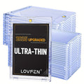 Magnetic Card Holders 35pt Ultra-Thin Hard Plastic Trading Card Protector – Fits Standard & Sports Cards, Baseball Cards