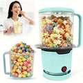 Oil-Free Popcorn Maker Hot Air Popcorn Machine 2-Minute Quick Popping 95% Pop Rate Built-In for Home Cooking, Dining and Outdoor Meals
