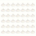 Floating Candles White Set of 42, 1.5 Inch Small Pool Candles, 4- Burn, Wedding Centerpiece, Pool Party