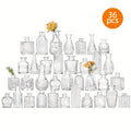 Mini Clear Bud Vases Set Wedding Centerpieces for Tables Small Glass Flower Vases for Entryways, Bedrooms and Living Spaces