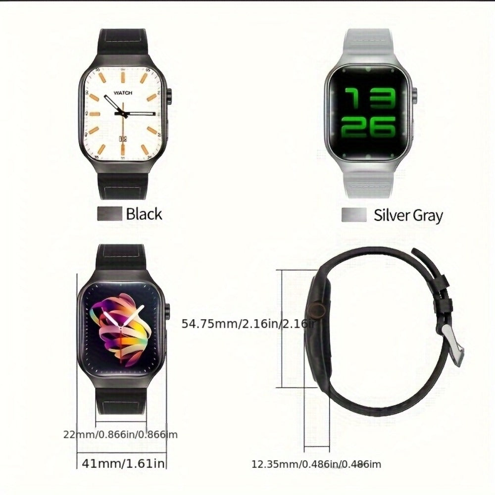 Smartwatch 2.01 Inch Curved Screen with Bluetooth 5.3, HD Calling, Games and Voice Assistant
