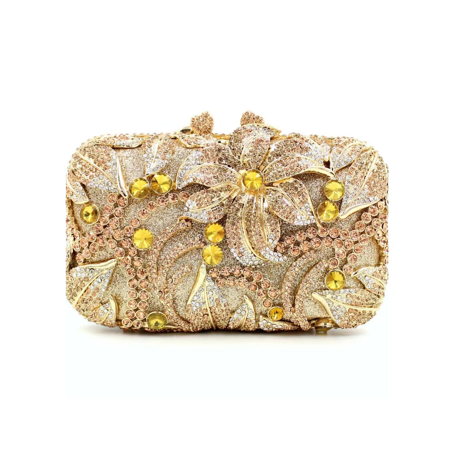 Clutch Purse For Wedding,Gold Rhinestone Clutch,Evening Bag,Rhinestone Clutch Purse,Luxury Rhinestone Clutch Purse,For Wedding