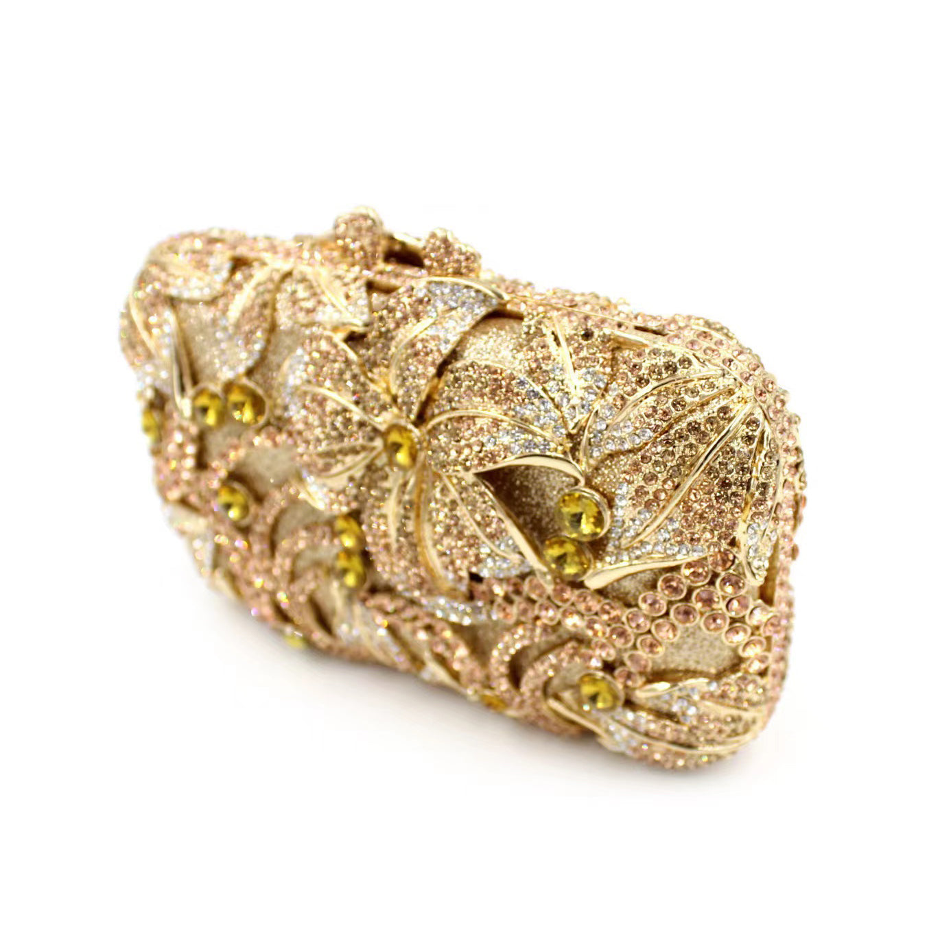 Clutch Purse For Wedding,Gold Rhinestone Clutch,Evening Bag,Rhinestone Clutch Purse,Luxury Rhinestone Clutch Purse,For Wedding