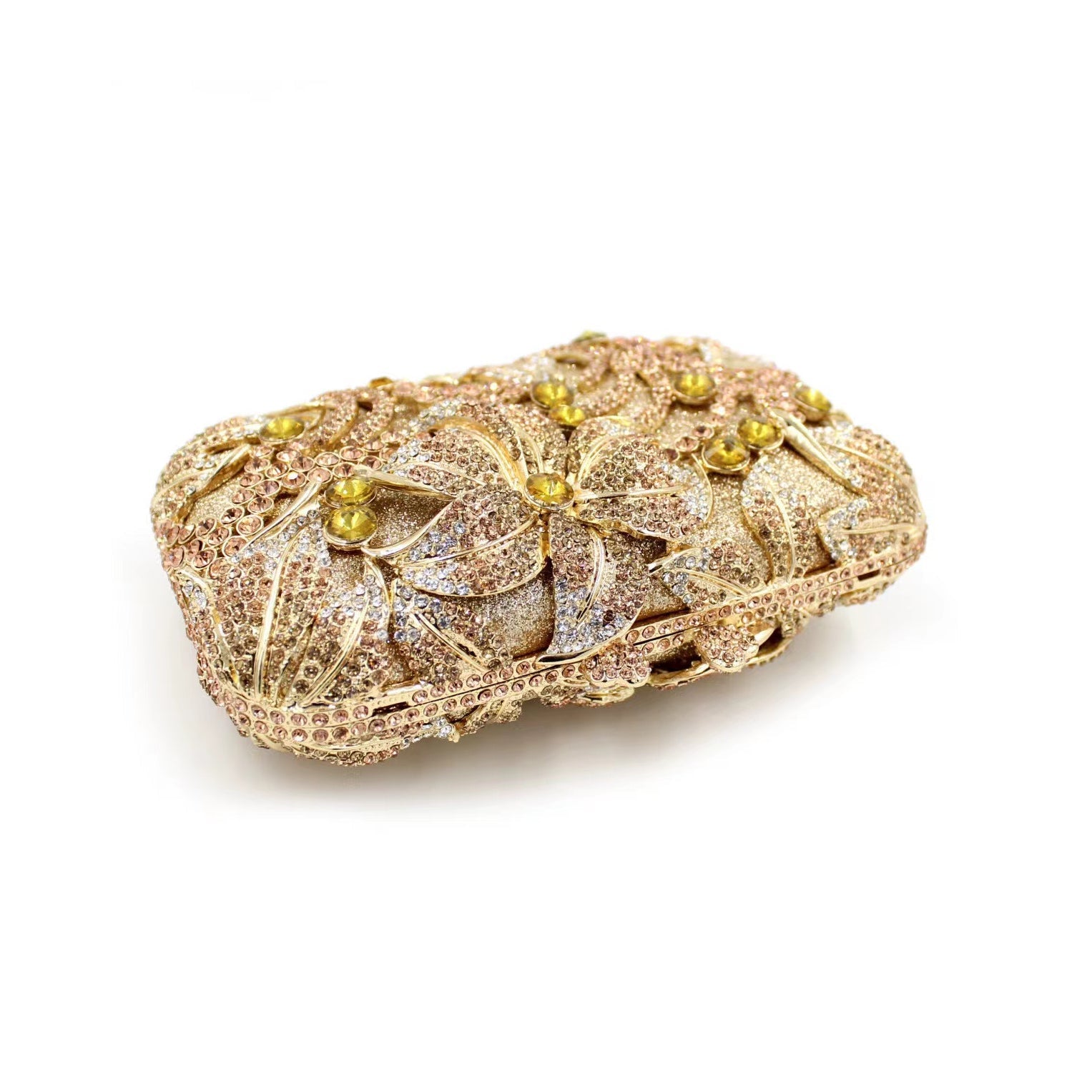 Clutch Purse For Wedding,Gold Rhinestone Clutch,Evening Bag,Rhinestone Clutch Purse,Luxury Rhinestone Clutch Purse,For Wedding