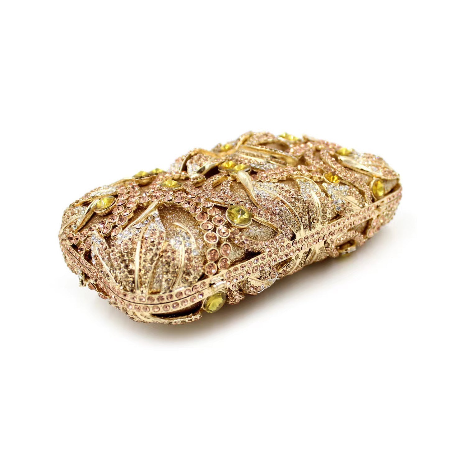 Clutch Purse For Wedding,Gold Rhinestone Clutch,Evening Bag,Rhinestone Clutch Purse,Luxury Rhinestone Clutch Purse,For Wedding