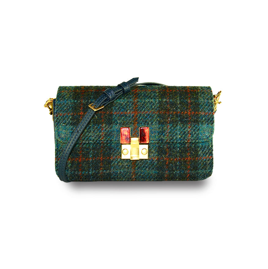 Harris Tweed Wool Bag,Scottish Tartan Bag,Handcrafted Bag-i7bags