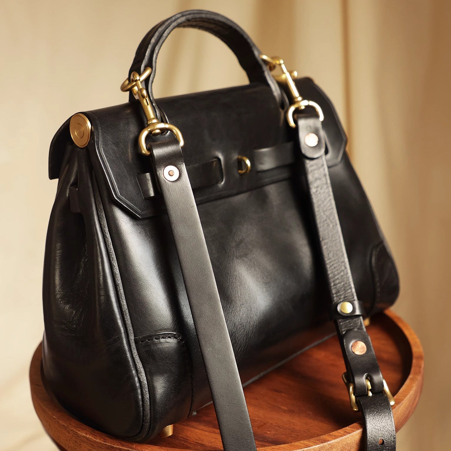Classic Leather Bag,Leather Crossbody Bag,Italian Leather Bag,10.6in