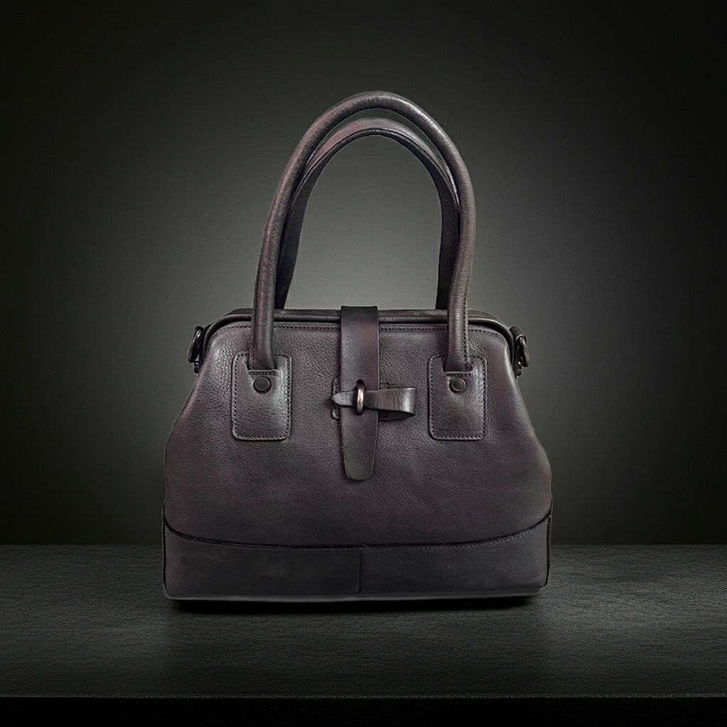 Doctor Bag,Leather Crossbody Bag For Women,Designer Leather Bag,11.8in