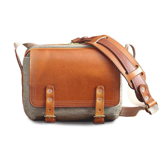 Canvas Leather Crossbody Bag Women,Pepper And Salt Fabric Canvas Leather Bags-i7bags