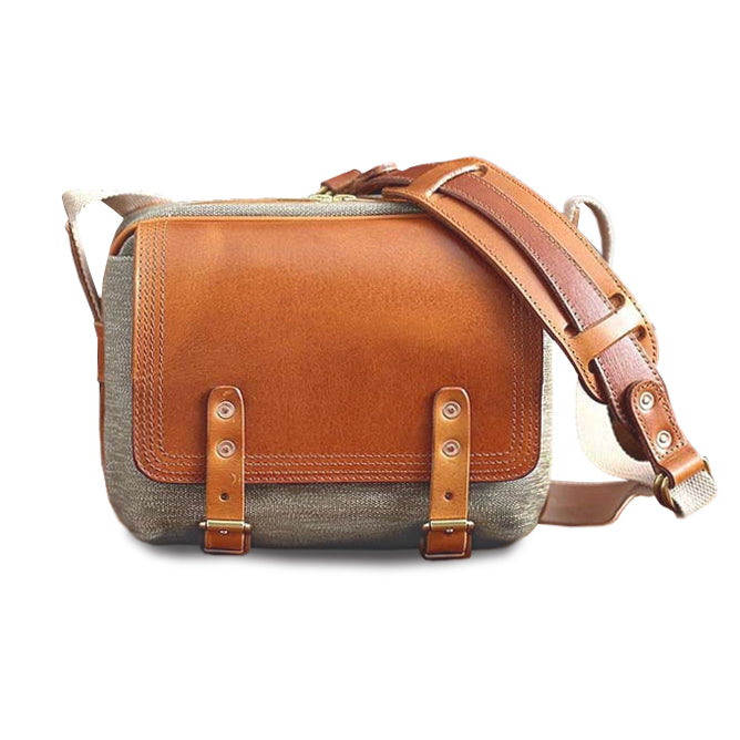 Canvas Leather Crossbody Bag Women,Pepper And Salt Fabric Canvas Leather Bags-i7bags