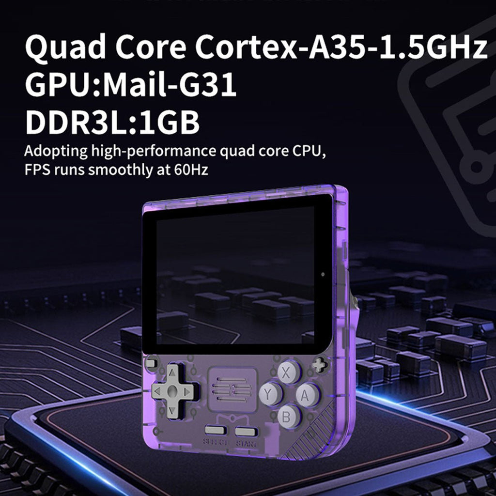 Handheld Game Console Powkiddy V10 with 3.5-Inch IPS full lamination, 480x320, 64GB or 128GB Options, 3000mAh Battery, Linux
