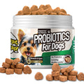 Dog Probiotic Supplement 6 Billion CFU with Prebiotic – 90 Chicken Flavor Chews for Itching Skin Relief, Digestive & Immune Health