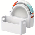 Plate Rack Kitchen Organizer Stackable Plastic Holder for 6 to 9.5-Inch Plates in Single or Multi-Piece Sets