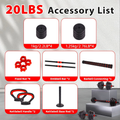 Adjustable Dumbbell and Barbell Weight Set with 20-, 30-, 70- or 90-Pound Pair Options and Kettlebell Handles