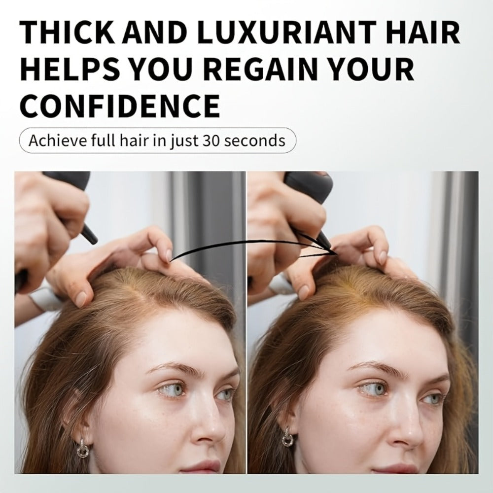 Thinning Hair Root Coverage Powder with Brush, Instant Hairline Concealer Natural Shadow Effect