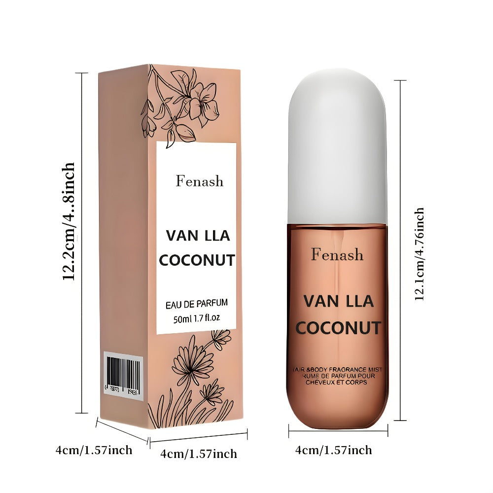 Women's Perfume Vanilla Coconut Beach Fragrance Spray 1.7 oz for Summer Travel and Vacation