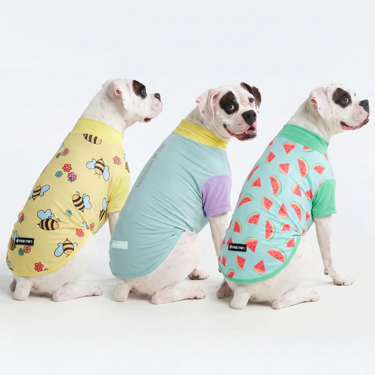 UPF 30 Dog Sun Shirt, Breeze Bees Watermelon / 2XL