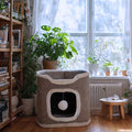 Cat Tree Tower Multi-Level Foldable – Indoor Cat House with Scratch Resistant Post, Soft Top Cat Bed, Cat Hideaway & Bell Ball Toy