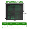 Seedling Heat Mat MET, Uniform Heating for Germination Indoor Gardening Greenhouse, Hydroponic Seed Starting Warming Pad M & L Size