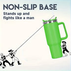 Insulated Water Bottle, 40oz Stainless Steel Drink Container with Lid, Straw and Six Color Choices