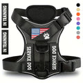 Reflective Dog Harness Vest with Handle Adjustable No-Pull Pet Vest for Walking Running & Training – Easy Control