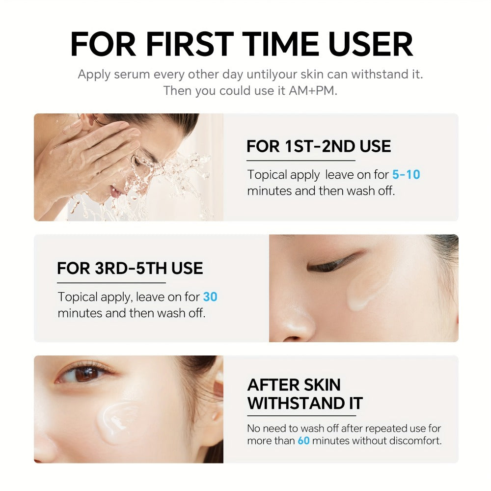 Azelaic Acid Serum 10% for Uneven Skin Tone Korean Skincare Face Serum Women All Skin Types JING MENG 30ml 45g