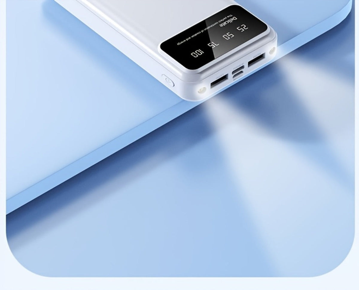 65000mAh Portable Power Bank with LED Display USB Charger for iPhone 17 16 15 14 13 12 11 XS Android Phones Tablets