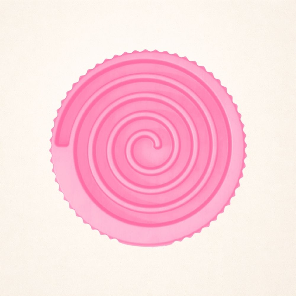 Refillable Swirl Dog Enrichment Toy XXL |UP TO 140+ LB DOGS / Pink