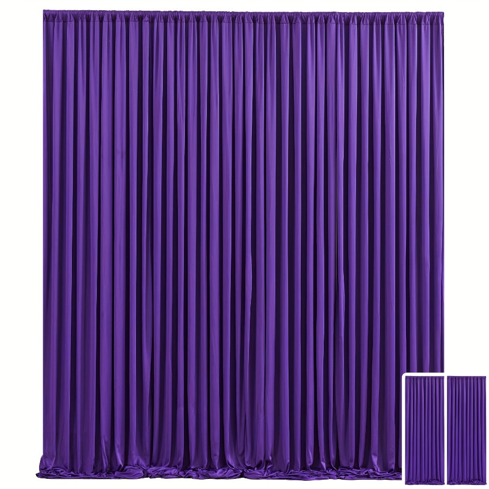 Party Backdrop Curtains 2pcs 59x118 Inch with Poles Wrinkle-Resistant Non-Transparent Fabric for an Everyday Personal Care Routine