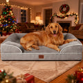 Large Dog Bed with Removable Washable Cover & Nonskid Bottom – Plush Dog Couch Sofa Bed for Extra Large Dogs and Cats, Soft Comfort Pet Bed