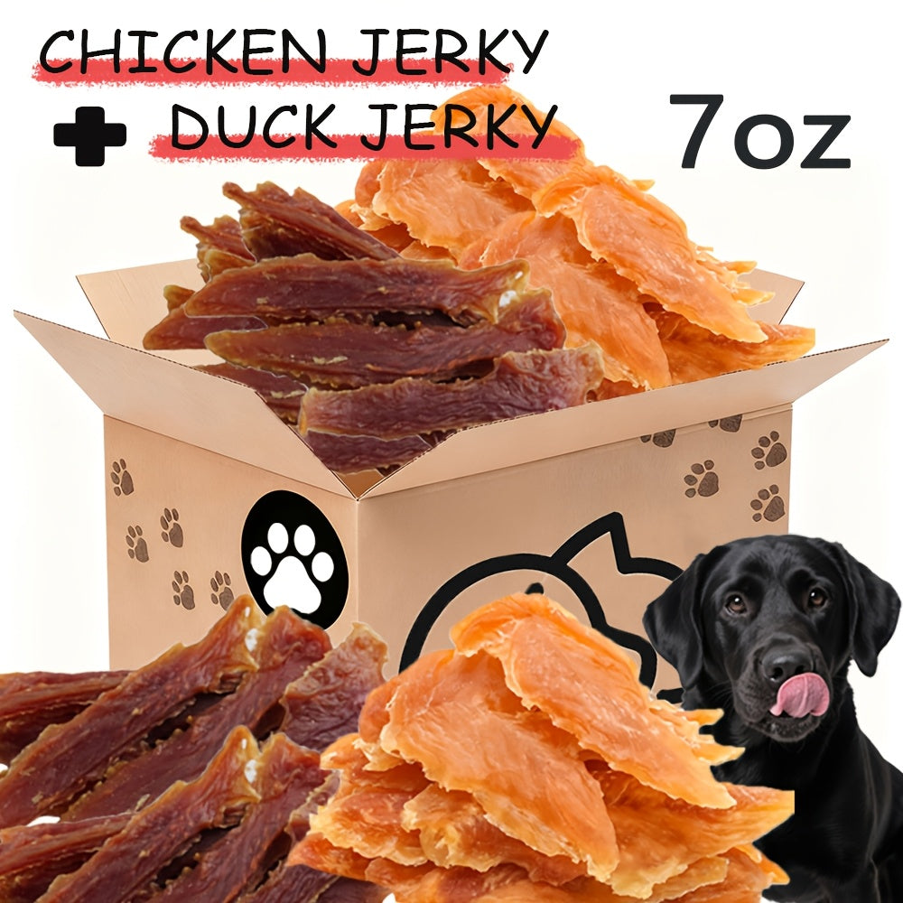 Dog Treats Duck Jerky Bundle with Bite, Duo and Mixed Chew Choices in Five Retained Pack Options