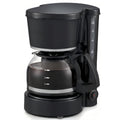 Compact Five-Cup Drip Coffee Maker with 0.75 L Water Tank, Glass Carafe and Reusable Filter
