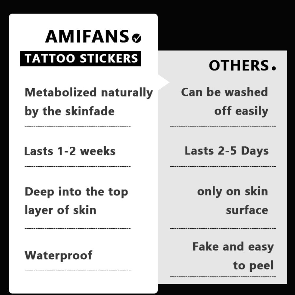 Semi Permanent Tattoo Butterfly with Hearts Navy Blue 3 Sheets, Realistic Juice Tattoo Lasts 1-2 Weeks for Adults