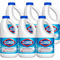 Clorox Disinfecting Bleach Regular Concentrated Formula 6-Pack Carton, Kills 99.9% of Germs, CloroMax Technology