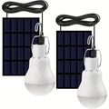 Outdoor Solar Light Bulb with 3.5M Cable – 110 Lumen 12 LED, 800mAh Rechargeable, 6000K Daylight, Portable Hanging Lamp for Garden, Yard