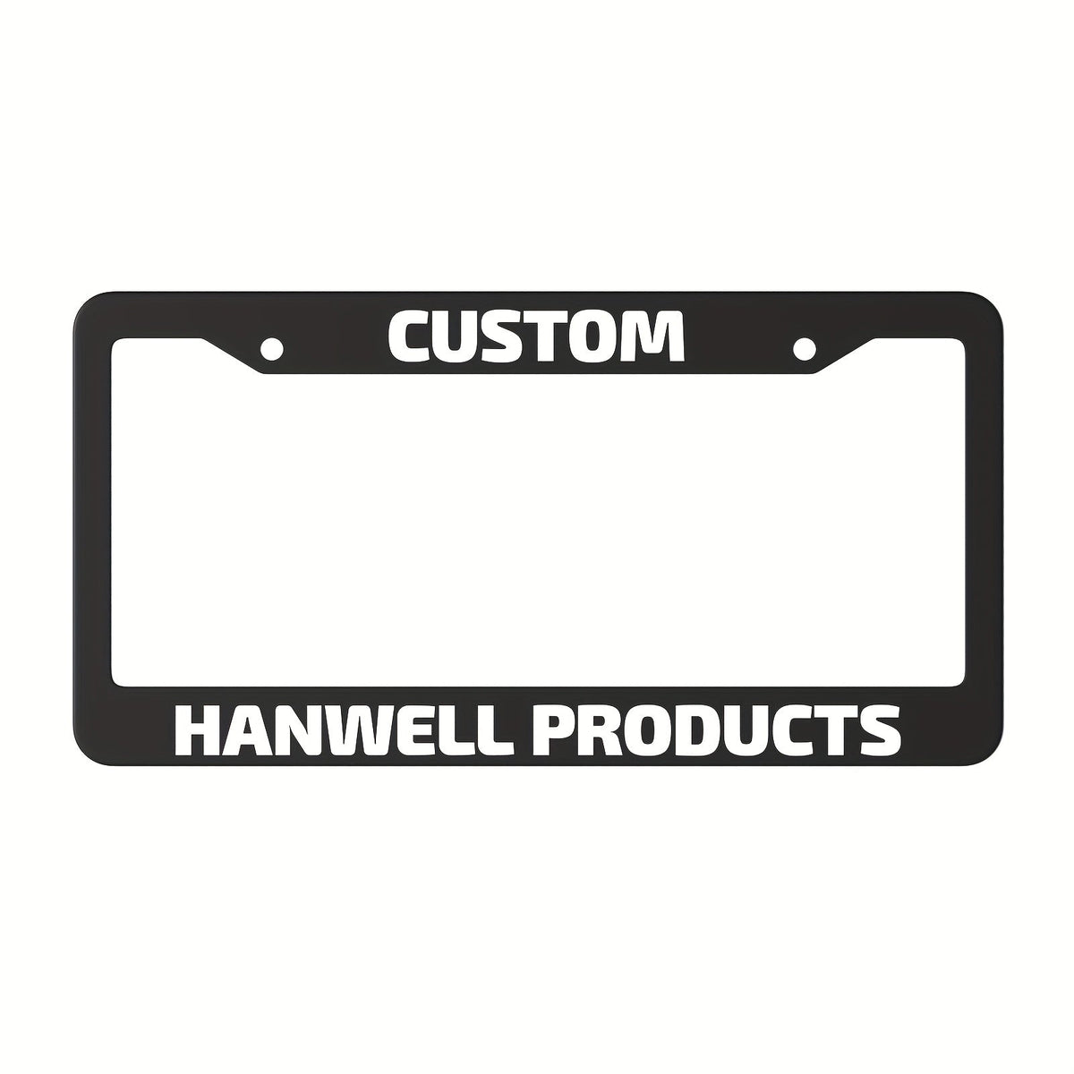 Custom License Plate Frame – 6 Font Styles, Heavy-Duty Weather-Resistant Car Tag Holder, Personalized Front & Rear License Plate Border