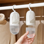 Six-Piece Hanging Moisture Absorber Kit with Replaceable Inner Bags, Hooks and Removable Water Cups