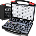 Laser Bore Sighter Kit with 64 Adapters, Red Laser Bore Sight for Rifles Shotguns Pistols Revolvers, Multi-Caliber .17 to 12GA Boresighter