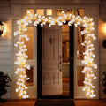 Cherry Blossom Fairy Light Garland 100 LED USB Powered, 180cm Artificial Flower String Lights for Wedding