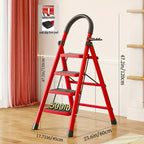 Portable Folding Step Ladder 3/4/5-Step, Weight, Plastic Step Stool Ladder, Foldable Ladder for Household