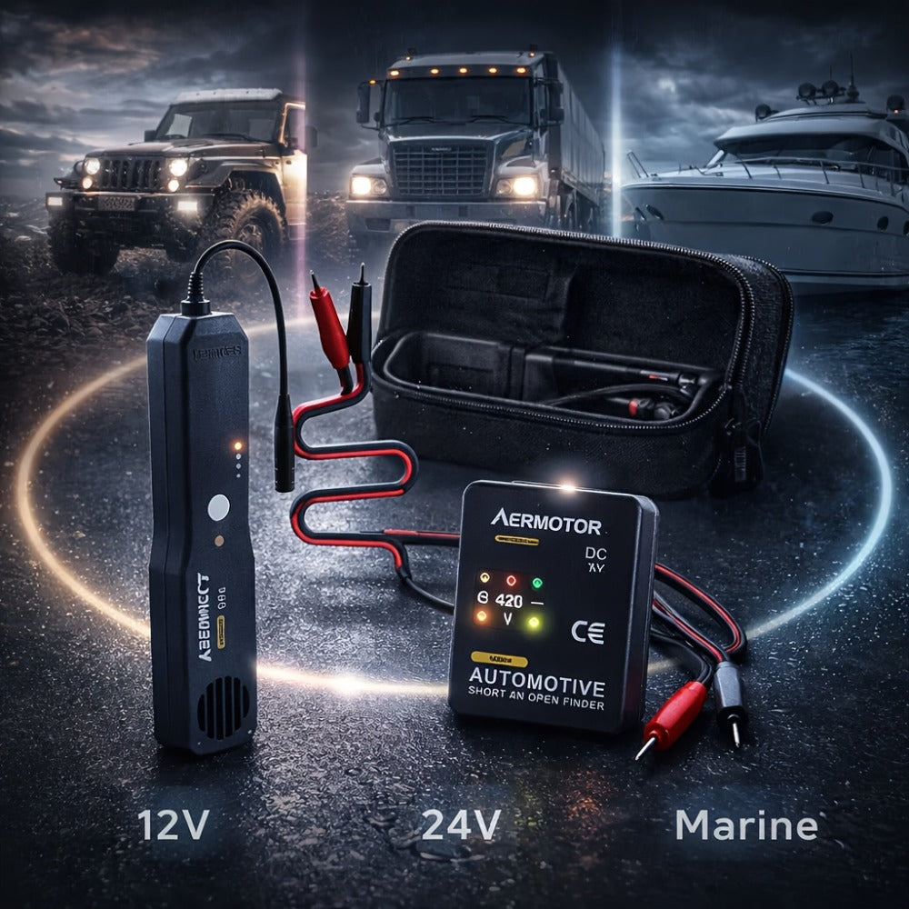 Automotive Wire Tracker EM415PRO 6-42V DC – Non-Contact Induction Probe Circuit Tester for Fast Locating Broken Wires & Short Circuits
