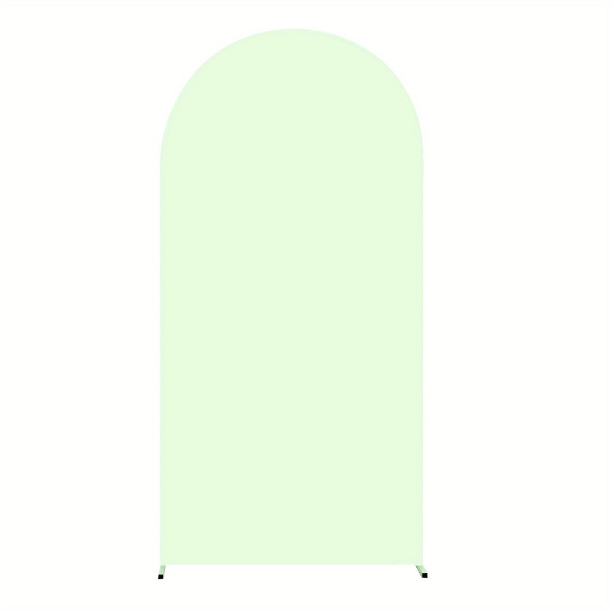 Wedding Arch Cover 6ft Polyester Fitted Round Top Backdrop Cover, Wrinkle-Free Machine Washable, for Wedding Ceremony Birthday Party Gender