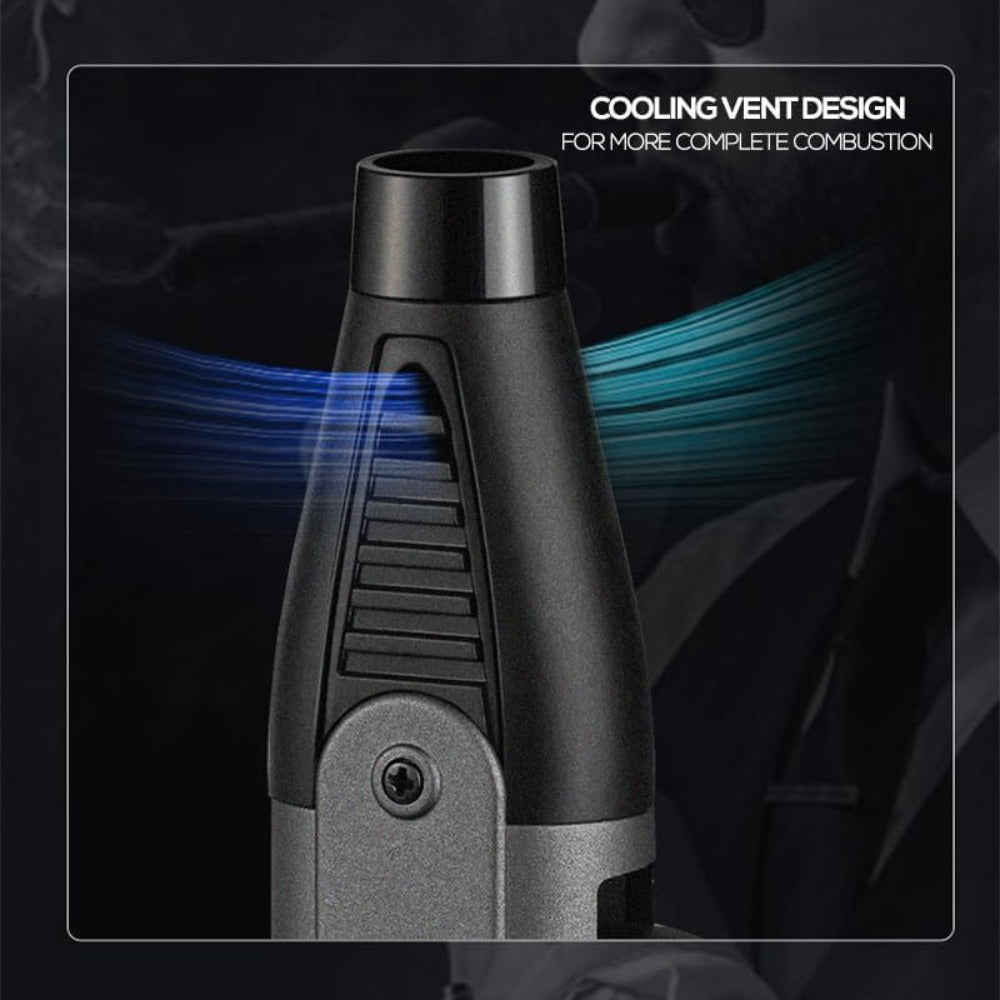 1300°F Torch Lighter 5pcs Blue Flame Windproof Refillable with Safety Lock - Jet Flame for Candles
